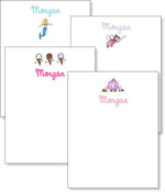 Queen Bee Personalized Note Pads - Little Girl Assortment (NP-LGA)